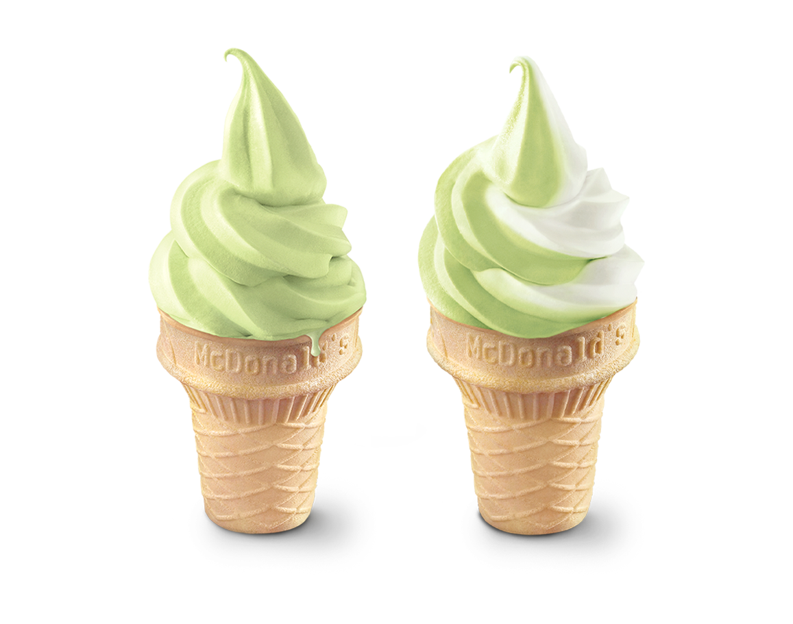 Matcha Cone and Matcha Twist Cone
