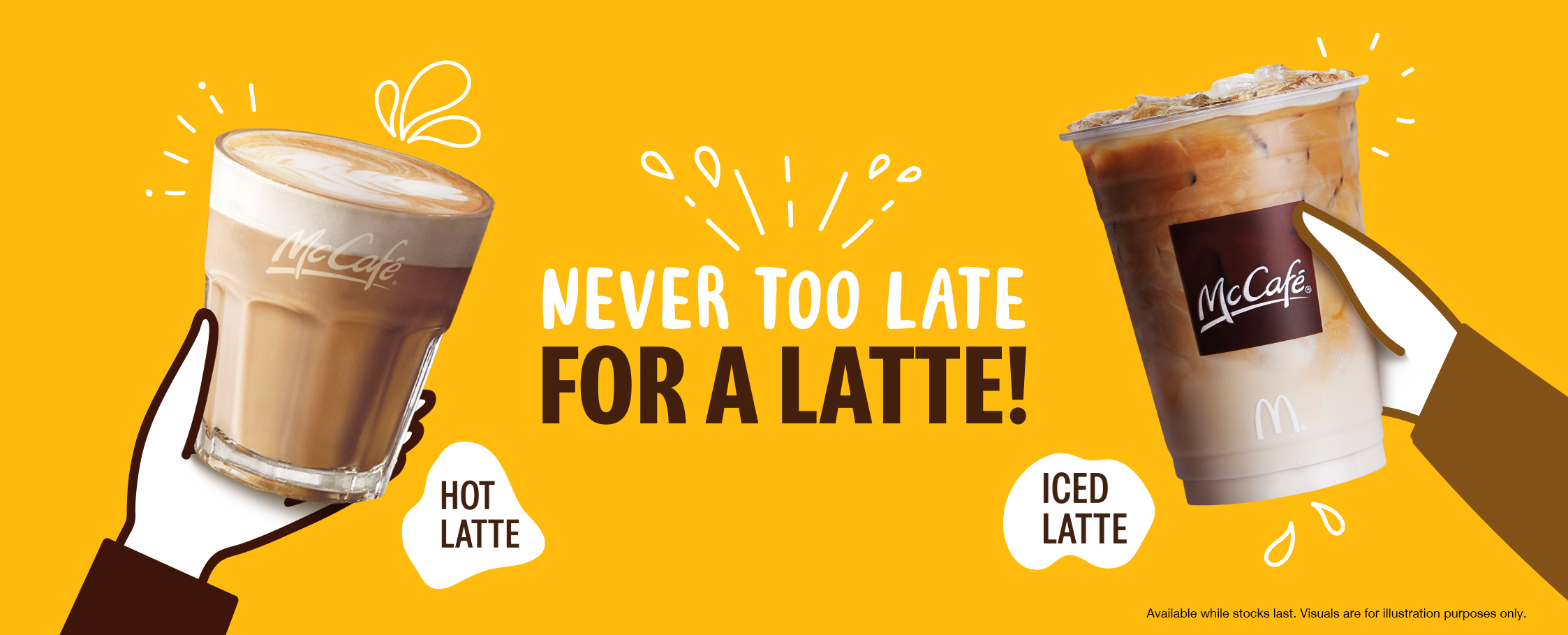 But first, latte.