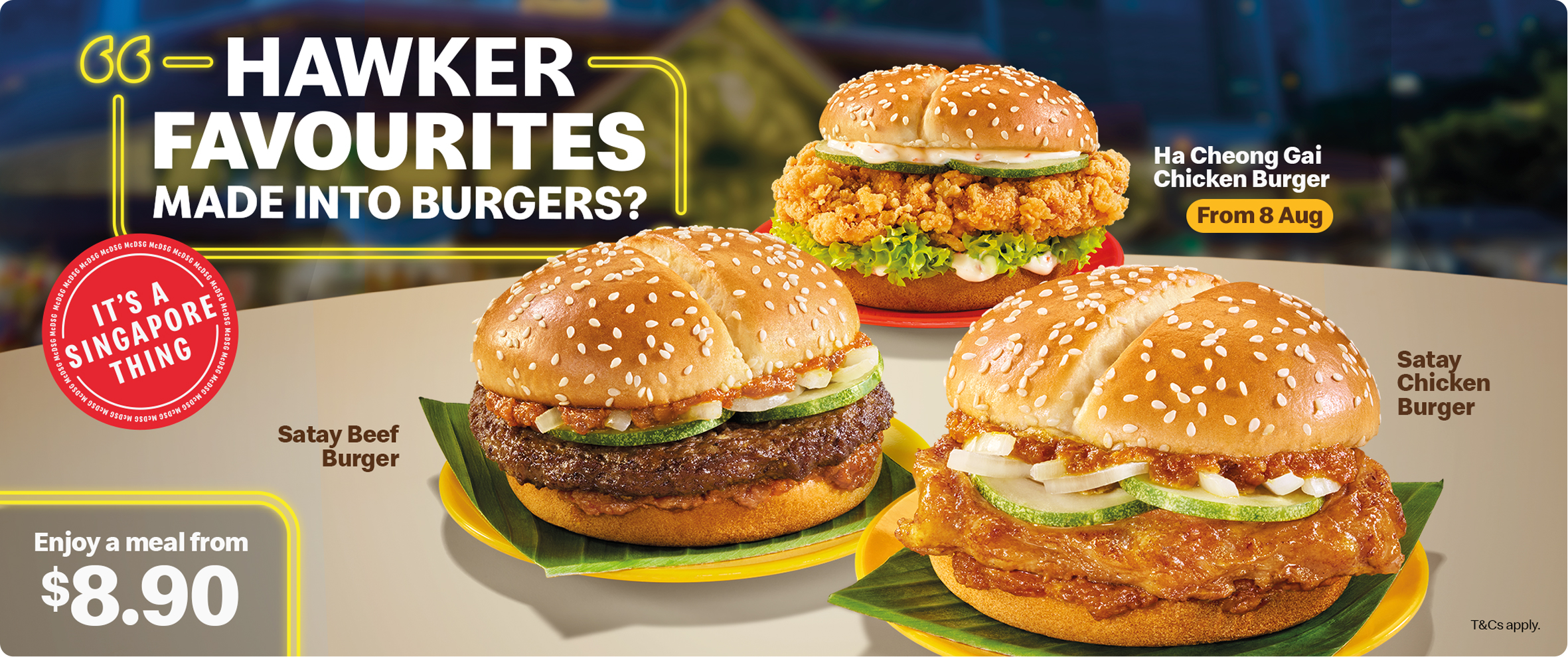 Hawker-inspired flavours meet irresistible burgers