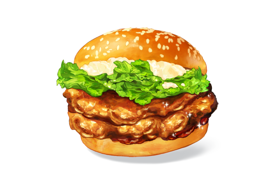 Samurai Chicken Burger (Single/Double) 