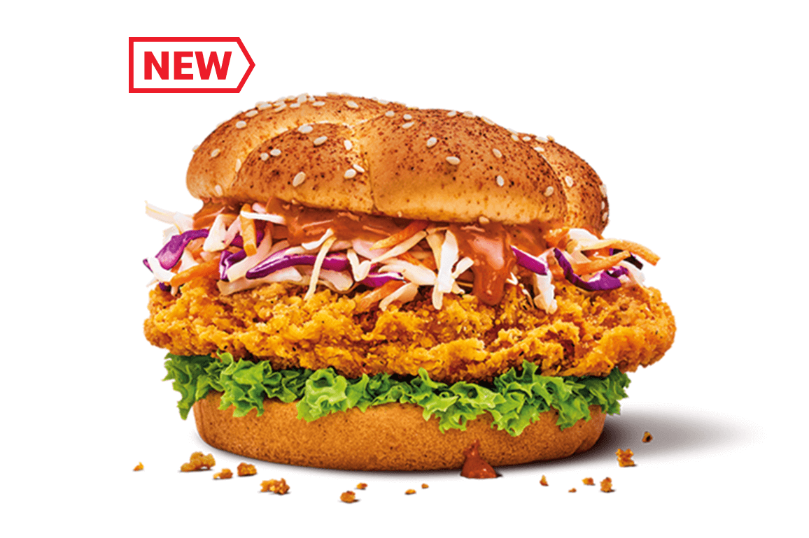 Mala Crispy Chicken Burger 