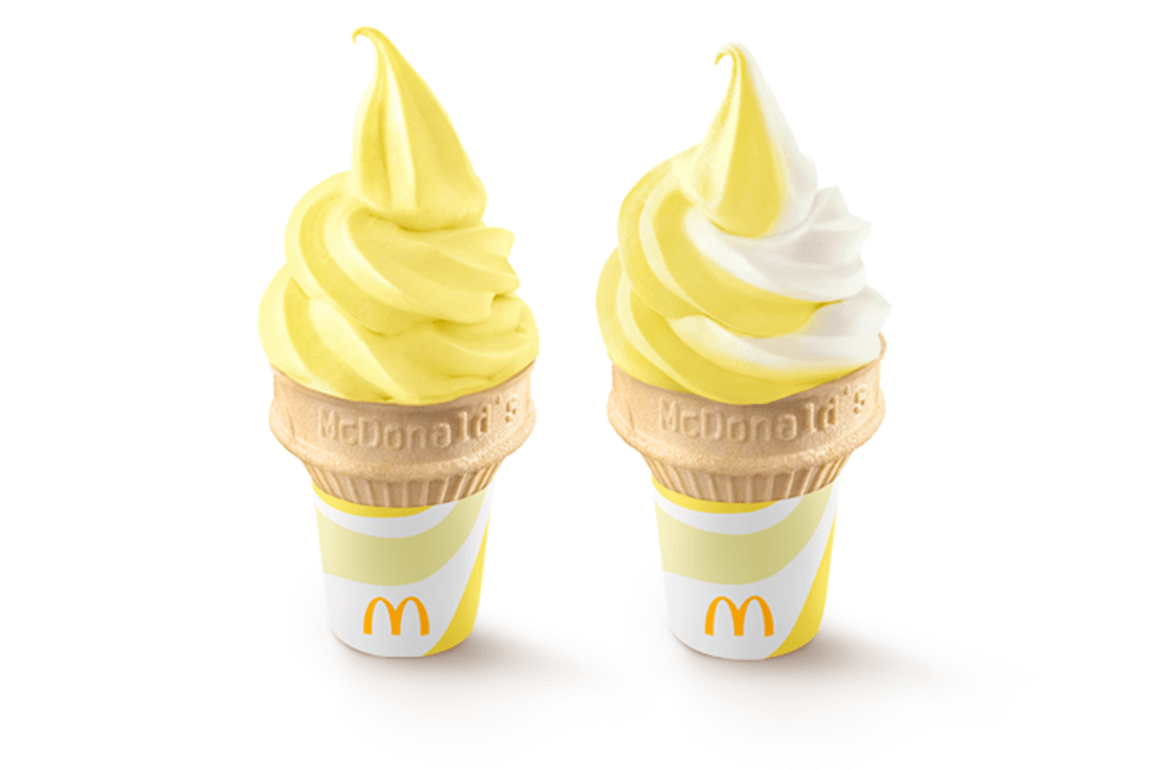 Pineapple Soft Serve and Pineapple Twist Soft Serve 