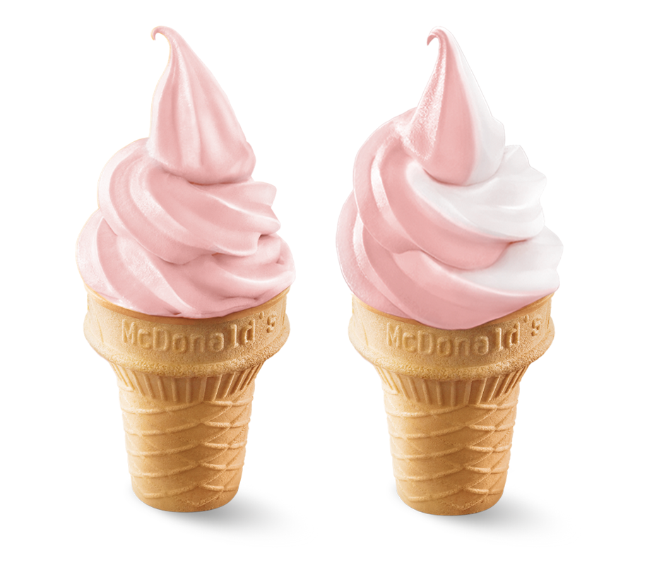 Strawberry Cone and Strawberry Twist Cone 